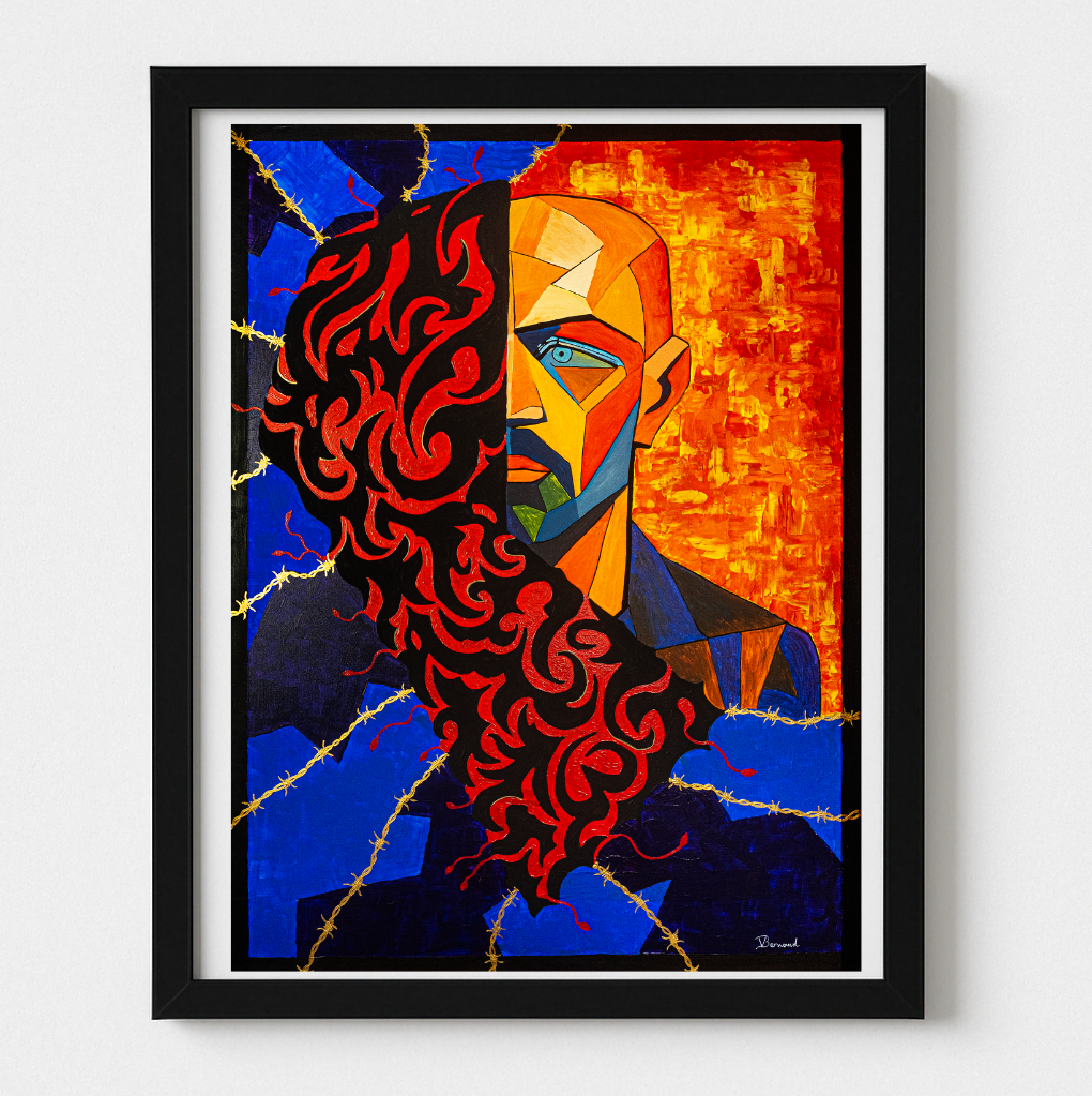 "Autoportrait" (48.5 x 65)