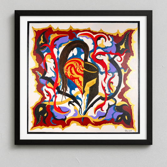 "Guerrière" (50 x 50)